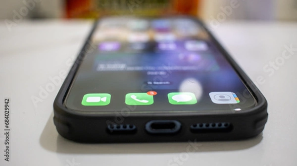 Obraz Smartphone with USB-C Port - Modern Mobile Technology