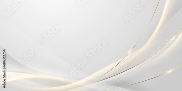 Obraz white background design With luxurious effect elements Vector illustration