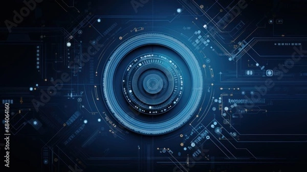 Fototapeta abstract background with circles