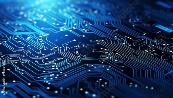 Fototapeta electronic circuit board background 