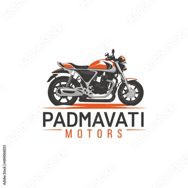 Fototapeta motorcycle icon vector illustration _ bike logo design _ motorbike logo _ vector logo _ illustration 