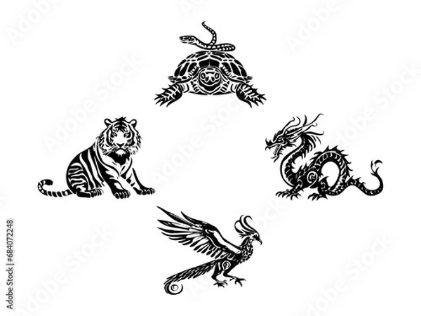 Obraz 四神のシンボル