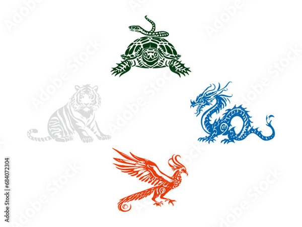 Obraz 四神のシンボル