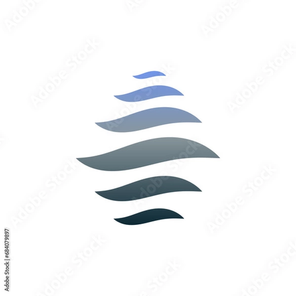 Obraz wave logo