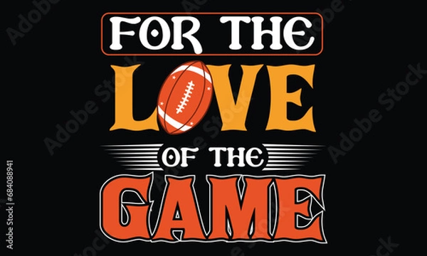 Obraz American Football T-shirt Design Vector