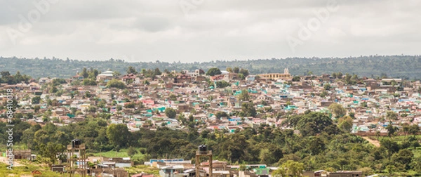 Obraz Aerial view of the city of Harar