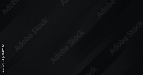 Obraz Dark deep black dynamic abstract trendy background with diagonal lines. Modern creative halftone premium gradient. 3d cover of business presentation banner for sale event night party. Soft shadow BG