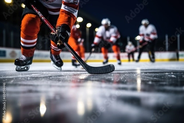 Obraz hockey stick during play