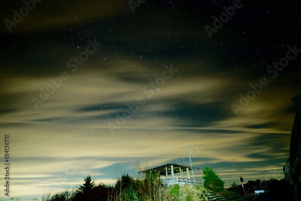 Obraz 大峯奥駆道展望台の夜景（撮影地：奈良県吉野郡上北山村・林道橡谷西ノ谷線（大峰山脈展望ライン） 大峯奥駆道展望台）