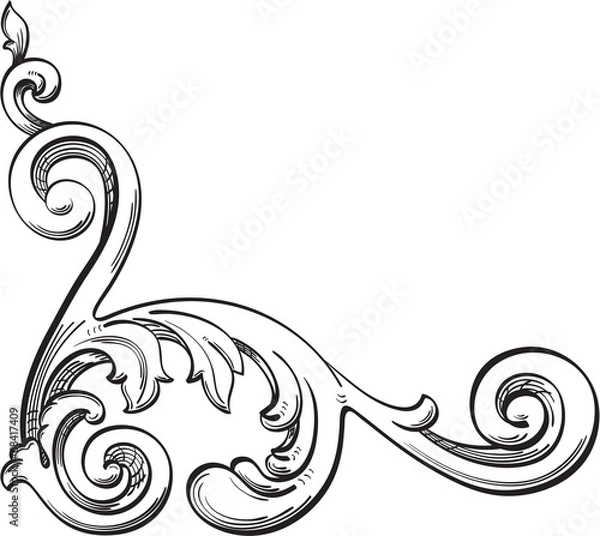 Obraz Acanthuse corner