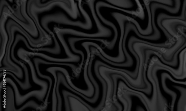 Fototapeta Black gray liquid abstract background illustration