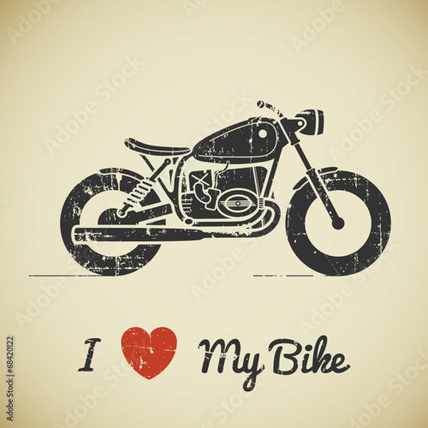 Fototapeta Retro motorcycle