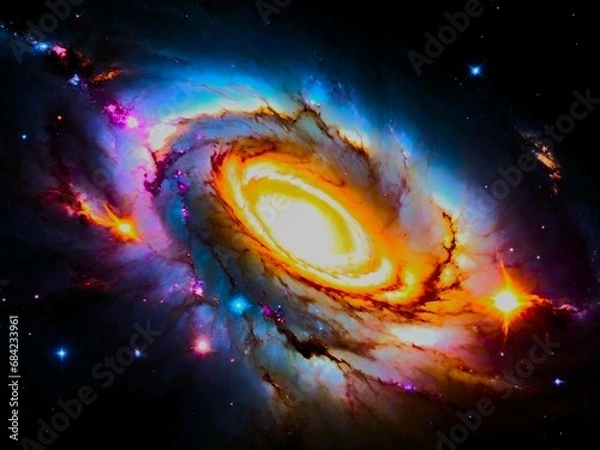 Fototapeta exploding Galaxy