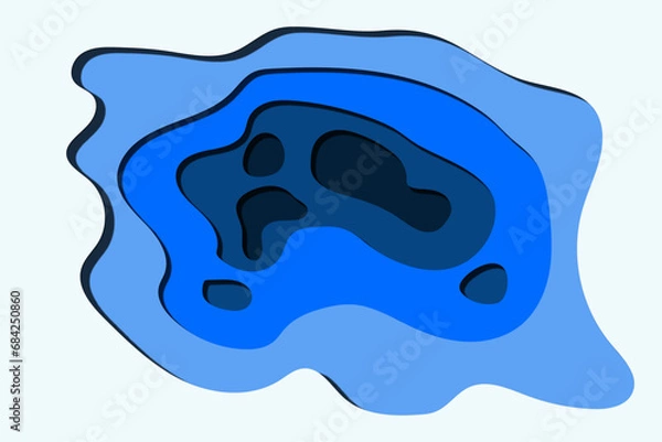 Obraz paper cut background