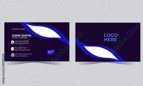 Fototapeta Modern Business Card - Creative and Clean Business Card Template modern creative business card and name card horizontal simple clean template vector design.