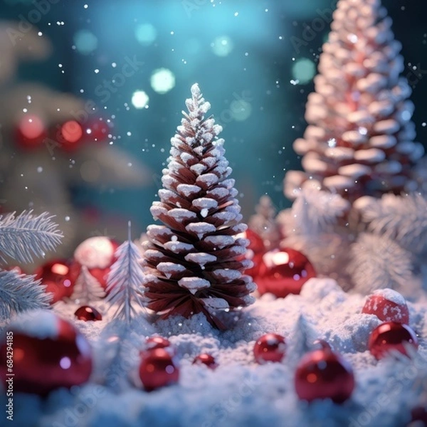 Obraz Christmas background