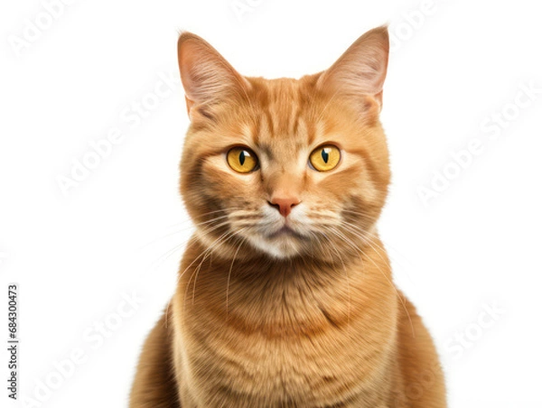 Fototapeta Chartreux Cat Studio Shot Isolated on Clear Background, Generative AI