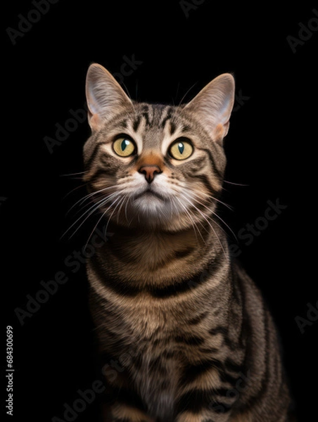 Fototapeta Chaussie Cat Studio Shot Isolated on Clear Background, Generative AI