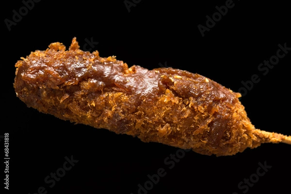 Obraz 串カツ 黒背景