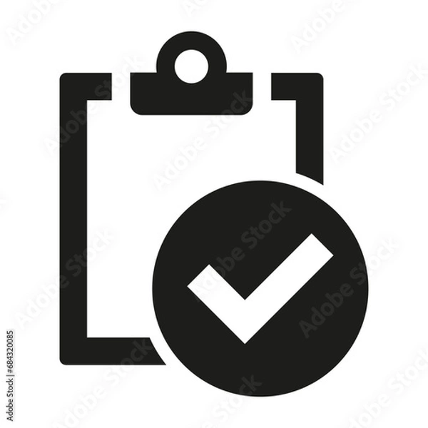 Obraz Test icon on white background.