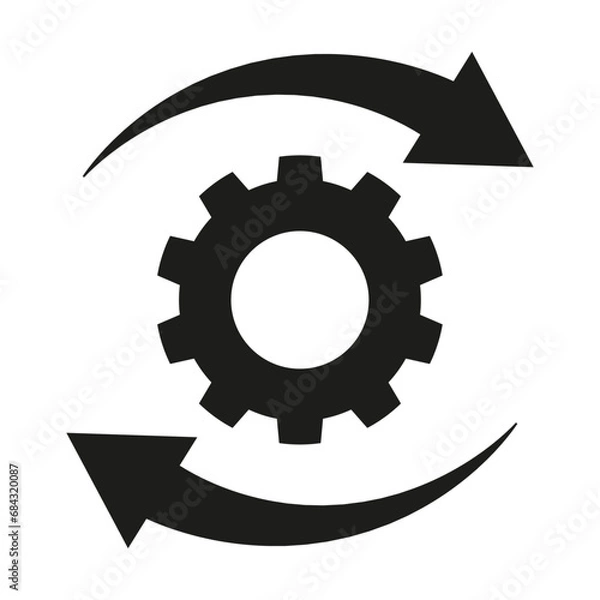 Fototapeta Implementation icon on white background.