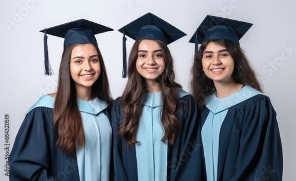 Obraz group of students in graduation gown