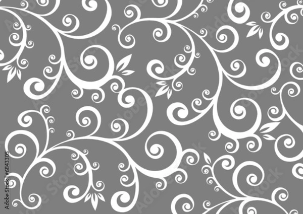 Obraz gray floral background