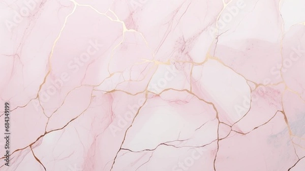 Obraz light pink and gold marble surface background