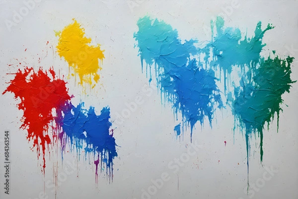 Obraz abstract watercolor background with brush strokes