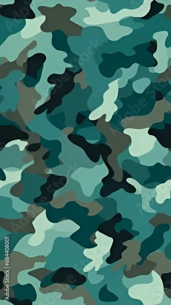 Fototapeta green camouflage pattern | generative AI