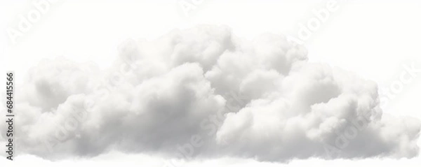 Obraz Soft white cloudy cumulus special effect 3d rendering, Generative AI 