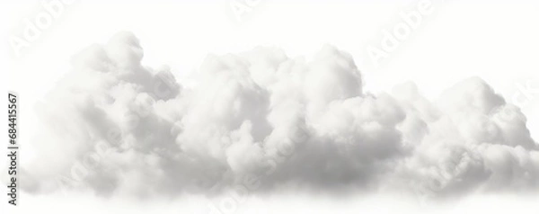 Obraz Soft white cloudy cumulus special effect 3d rendering, Generative AI 