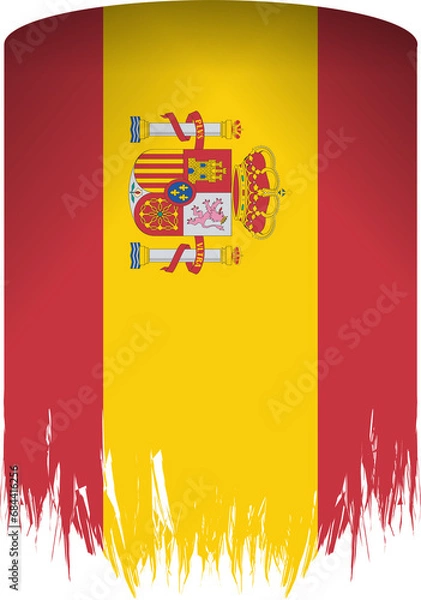 Fototapeta Dangling Style Spain Flag