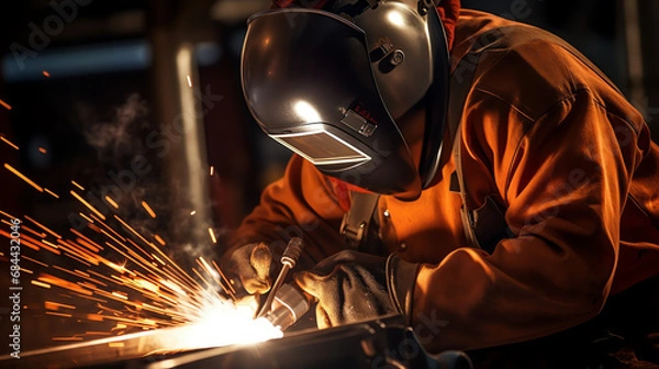 Fototapeta welder at work