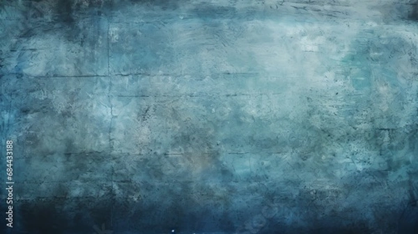 Fototapeta Space for Imagination in Vintage Vibes blue background, texture