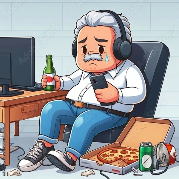 Obraz man in the kitchen