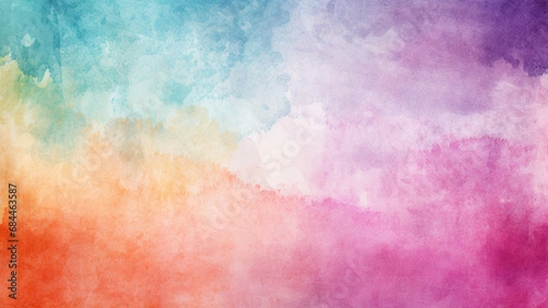 Fototapeta watercolor paint background design with colorful splash
