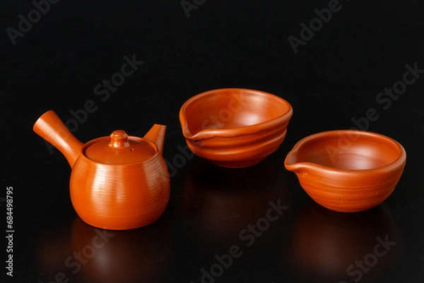 Obraz 朱泥　常滑焼　急須　湯冷し　茶道具