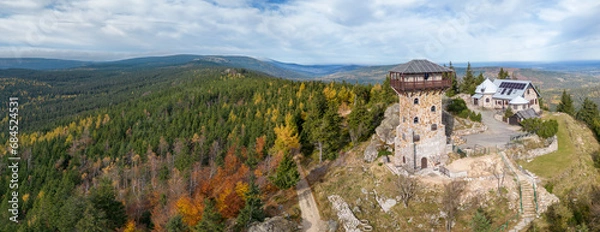Obraz Jizera Mountain Góry Izerskie in the Sudety - Szklarska Poręba, Wysoki Kamień