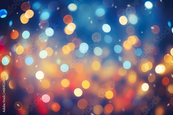 Fototapeta Cape Christmas Lights Wallpaper With Glitter Created Using Artificial Intelligence