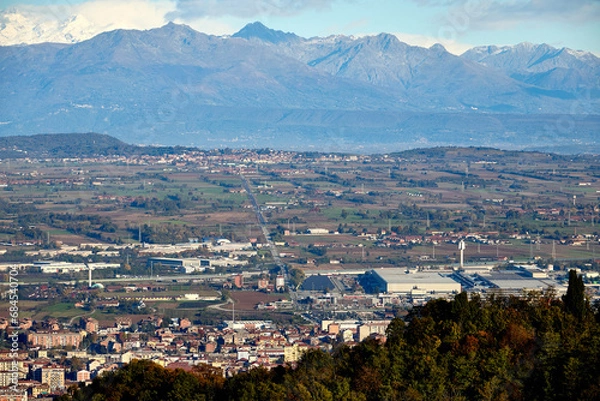 Obraz Canavese e le Alpi