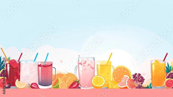 Fototapeta background template for drinks