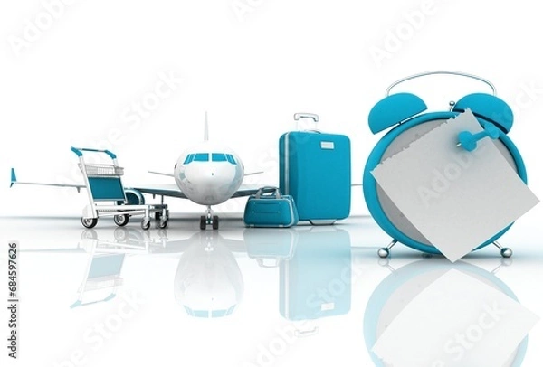 Obraz tourism (travel) 3-d visualization.