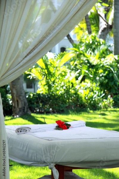 Obraz A table for massage and spa