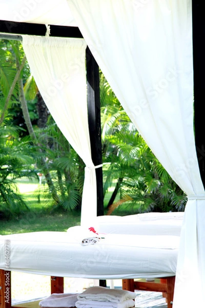 Obraz A table for massage and spa