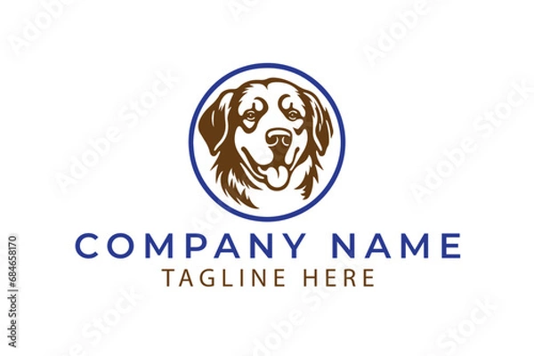 Fototapeta Dog face,  Dog care logo