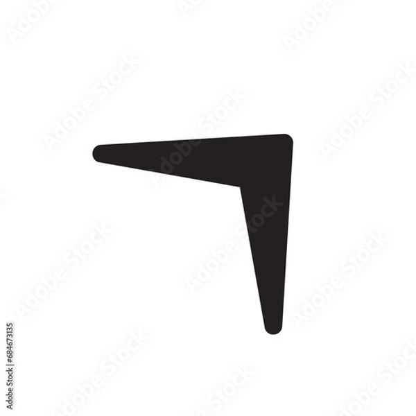 Fototapeta boomerang icon design vector isolated