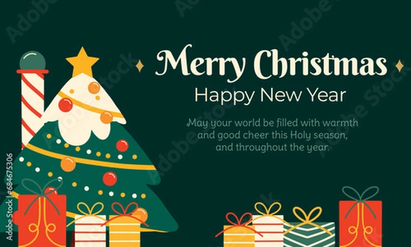 Obraz christmas greeting card