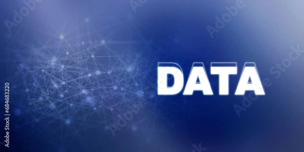 Fototapeta 2d illustration Data against white abstract angular design