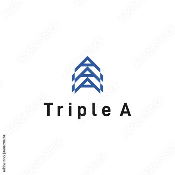 Obraz Creative Letter Triple A Logo